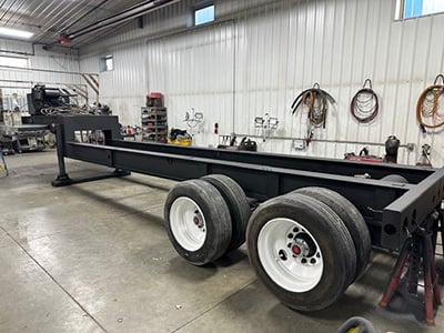 Reconditioned flatbed trailer